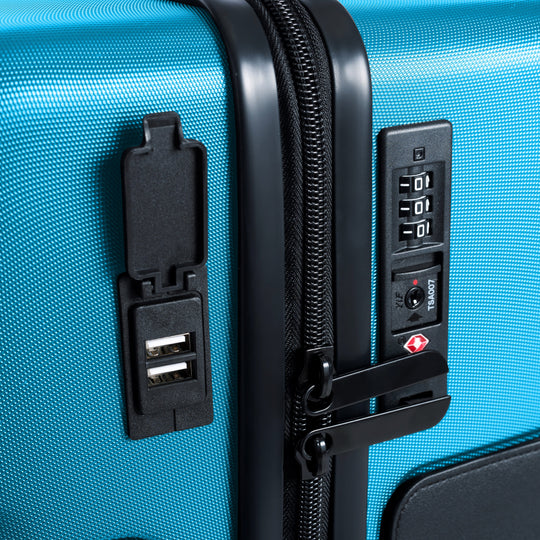 TACH Connectable Luggage Carry-on + Medium + Large Hard shell | Sky Blue