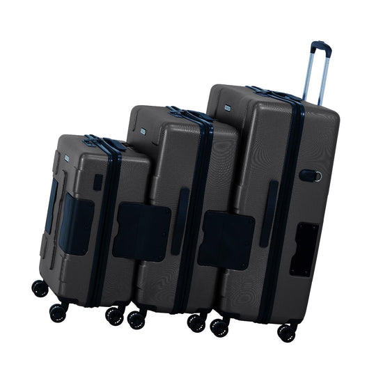 TACH Connectable Luggage Carry-on + Medium + Large Hard shell | Black