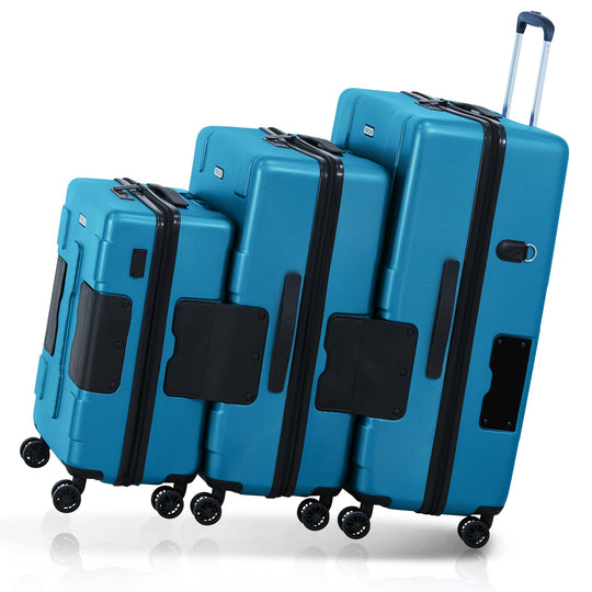 TACH Connectable Luggage Carry-on + Medium + Large Hard shell | Sky Blue